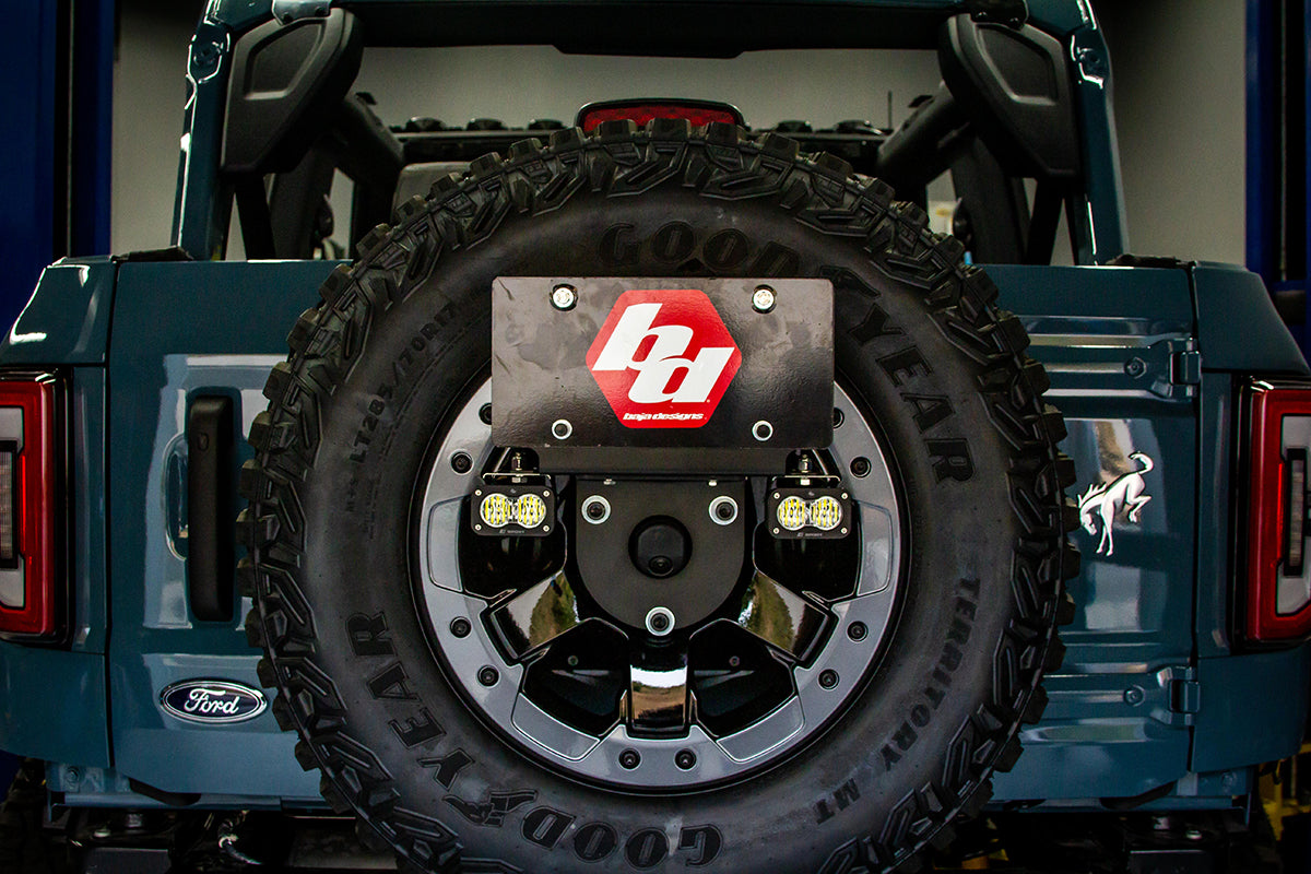 Baja Designs 2021+ Ford Bronco Dual S2 Sport W/C Reverse Kit w/Lic Plate - 447764