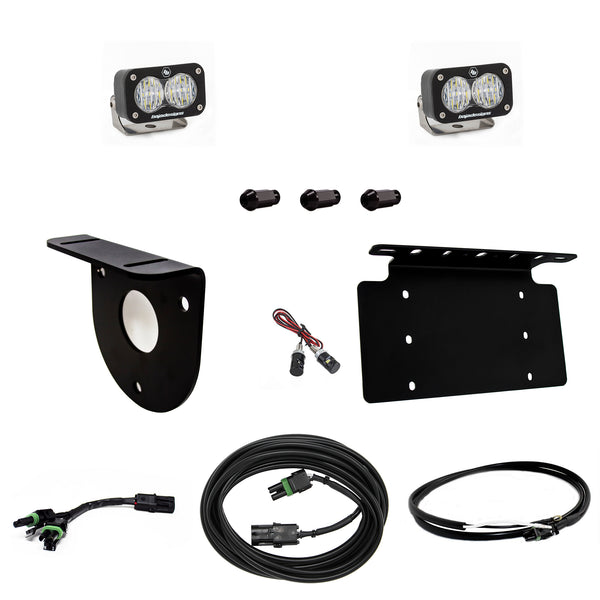 Baja Designs 2021+ Ford Bronco Dual S2 Sport W/C Reverse Kit w/Lic Plate w/Upfitter - 447764UP