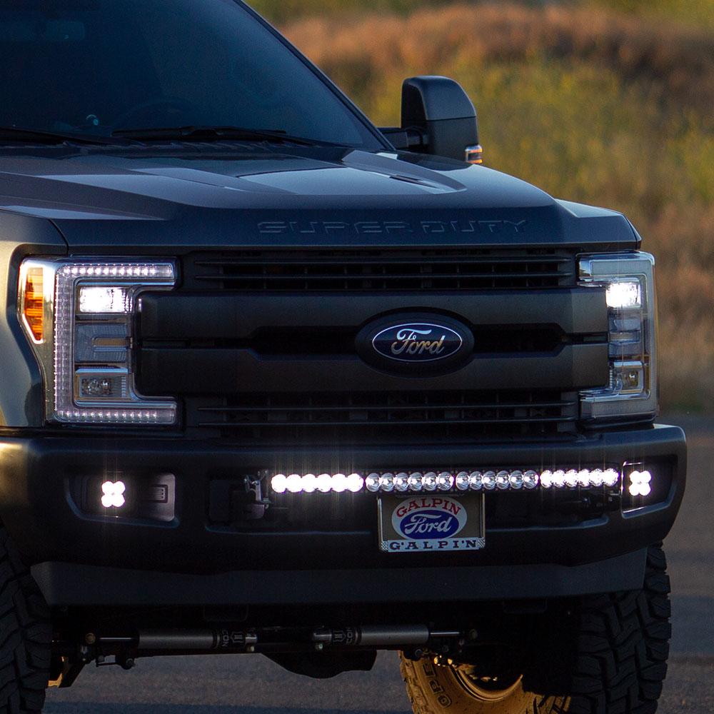 Baja Designs 17-19 Ford F-250/350 Super Duty OnX6+ Arc Front Bumper LED Light Kit - 30in - 447788
