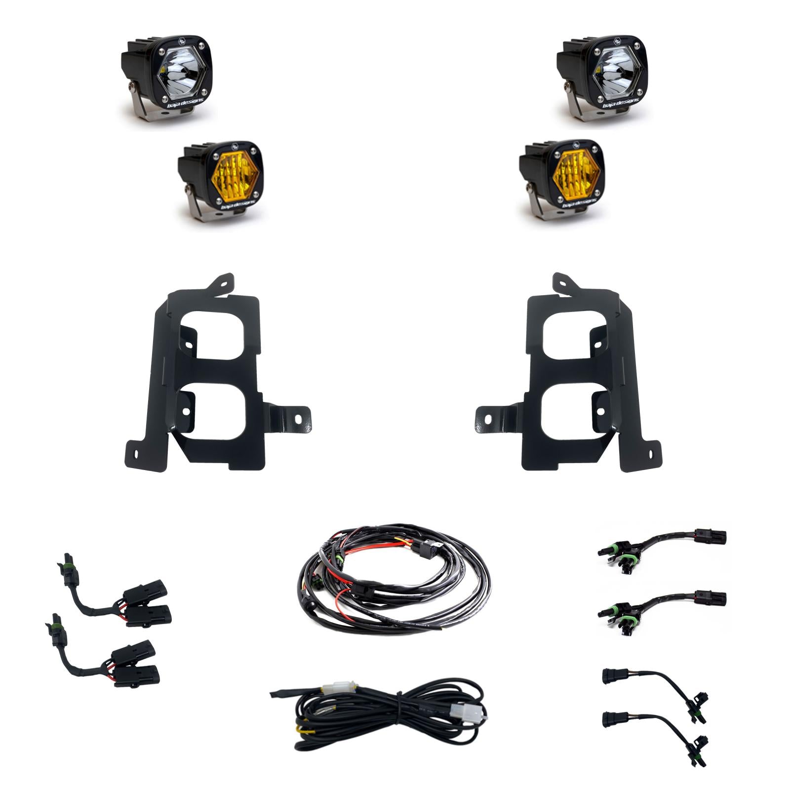 Baja Designs 2020+ GMC 2500/3500 Fog Pocket Kit - 447849
