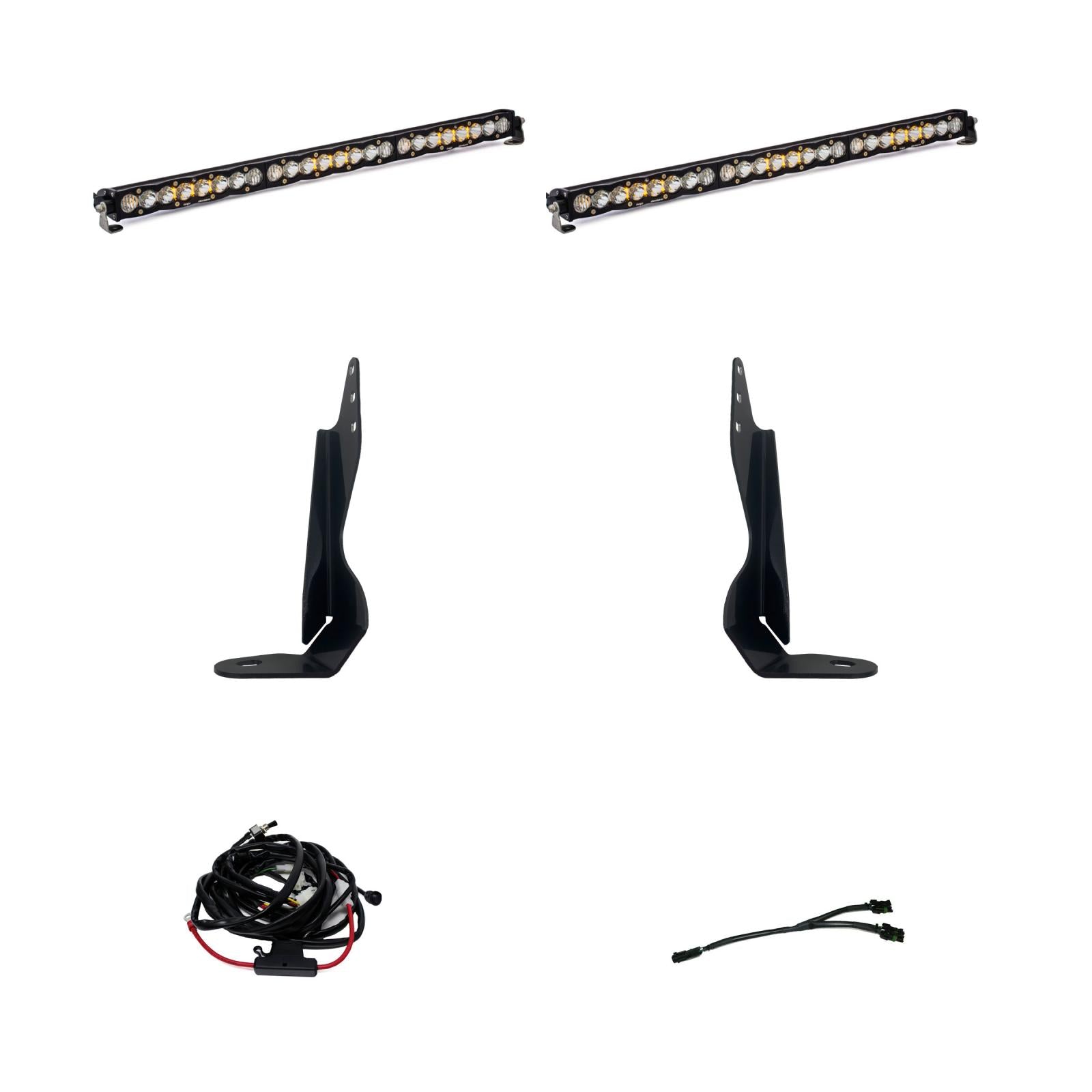 Baja Designs GMC 2020-22 Sierra 2500HD/3500HD Dual 30in Grille Light Bar Kit - 447854