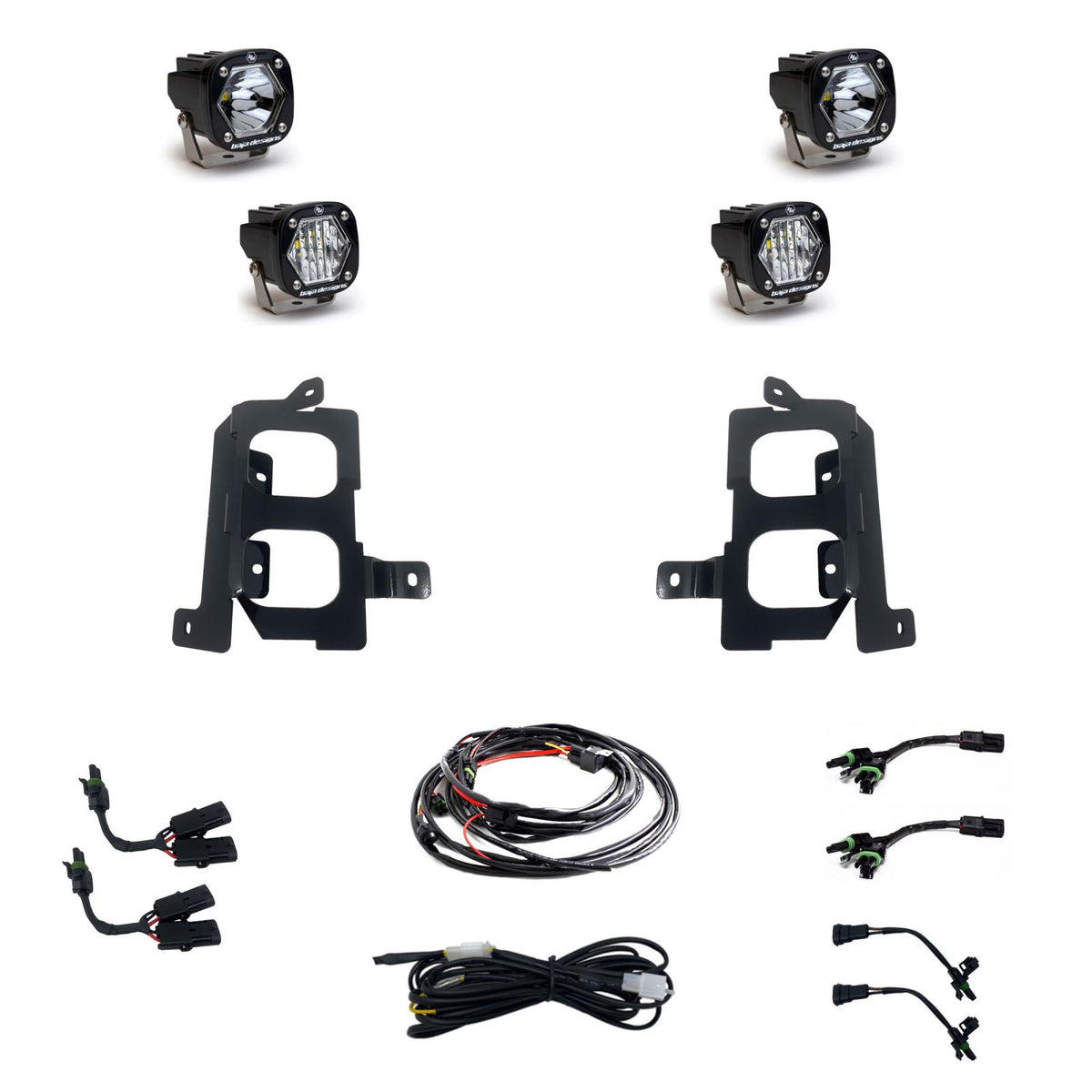Baja Designs GMC 2020-22 Sierra 2500HD/3500HD S1 Dual Fog Pocket Light Kit - 447855