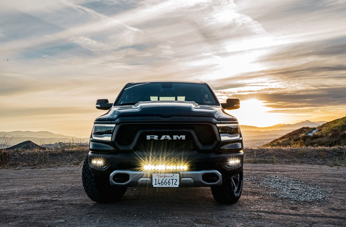 Baja Designs 2019+ Ram Rebel 1500 OnX6+ 20in Bumper Kit - Clear - 448017