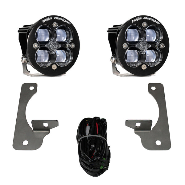 Baja Designs 07-09 Wrangler JK w/Premium Bumper Squadron R SAE Fog Pocket Kit - Clear - 448144
