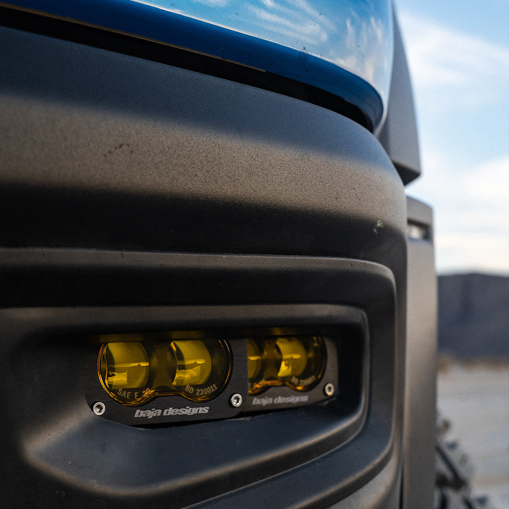 Baja Designs 19-22 Dodge RAM 1500 Rebel / 21-22 1500 TRX S2 SAE Dual Fog Pocket Light Kit - Amber - 448169