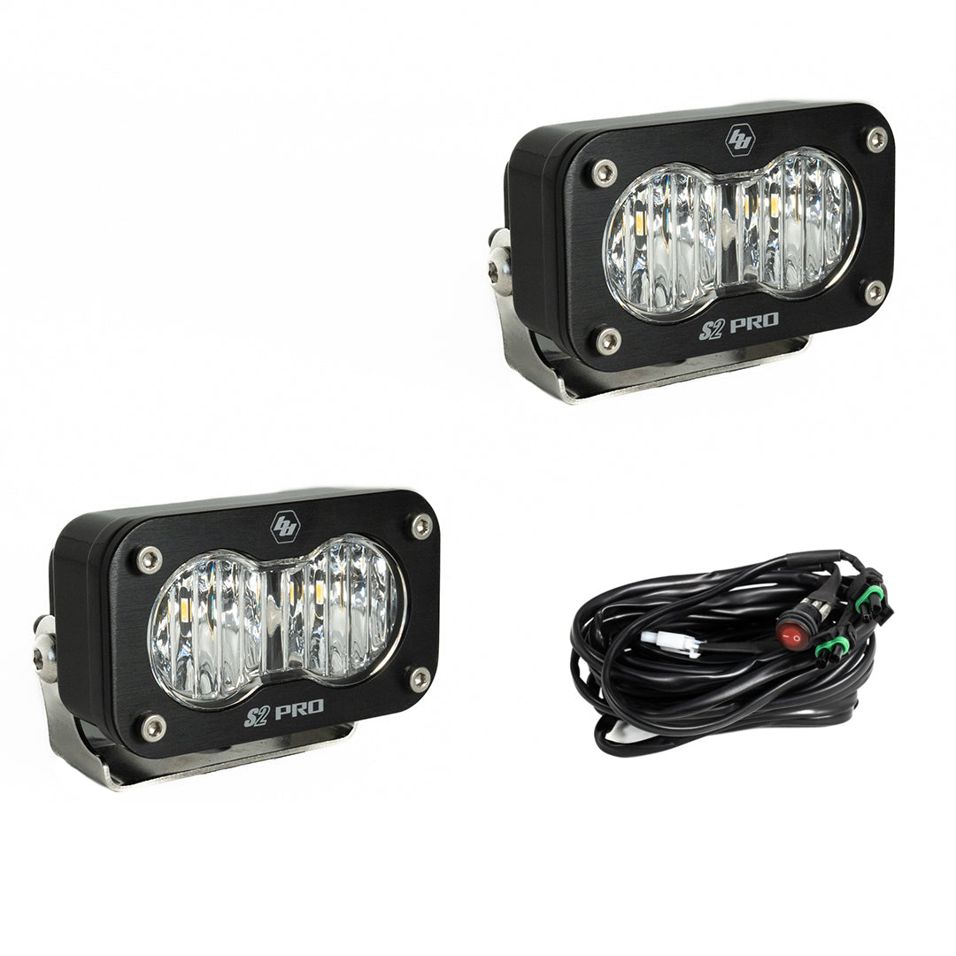 Baja Designs S2 Pro Series LED Light Pods Wide Cornering Pattern - Pair - 487805