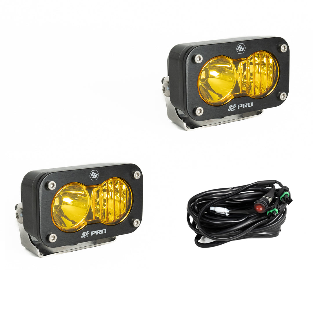Baja Designs S2 Pro Driving/Combo Pair LED - Amber - 487813