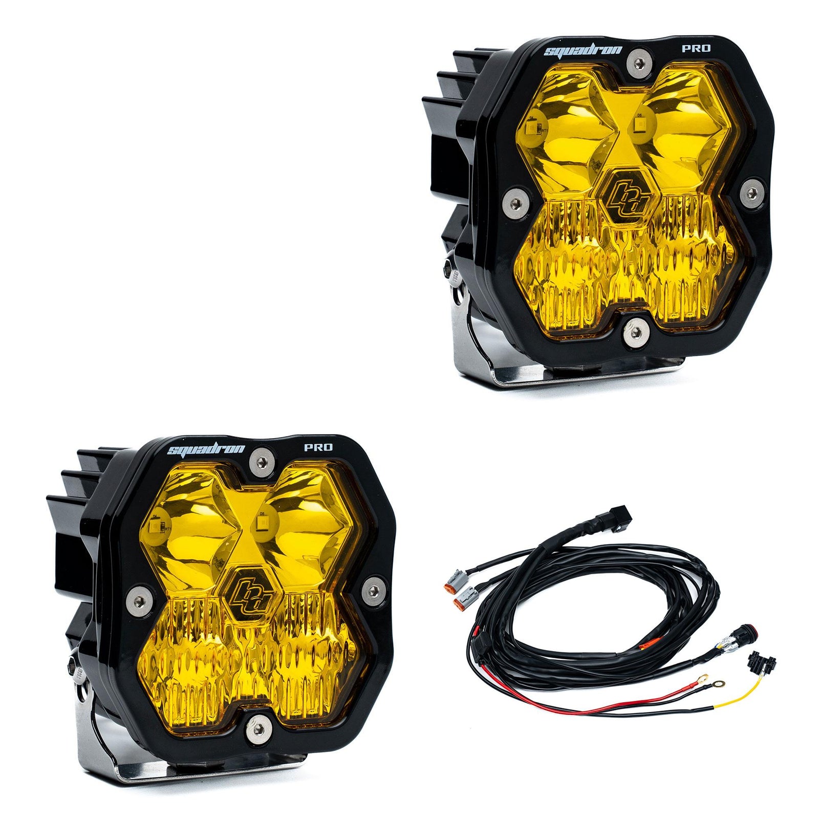 Baja Designs Squadron 2.0 Pro LED Driving/Combo (Pair) - Baja Amber - 4978132