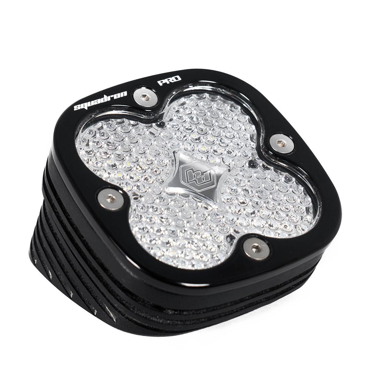 Baja Designs Squadron Pro Series Black Flush Mount Work/Scene Pattern LED Light Pod - Clear - 492006