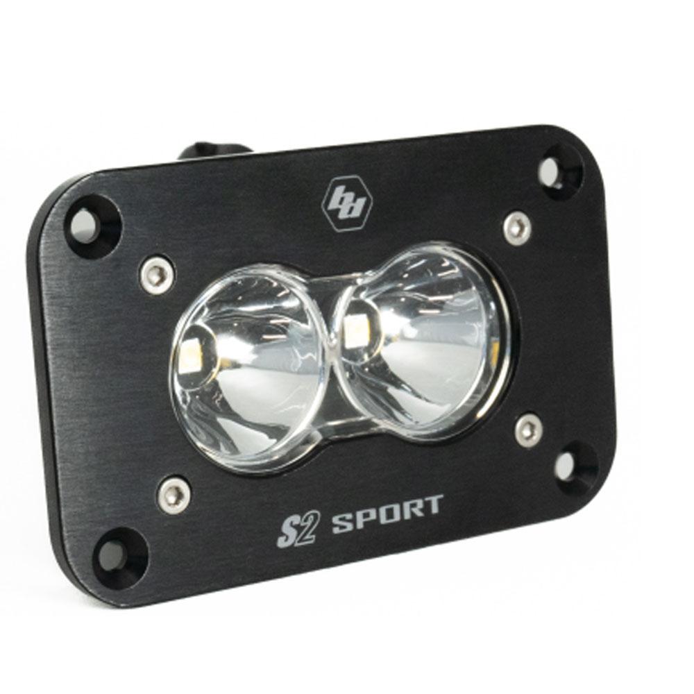 Baja Designs S2 Sport Flush Mount Spot Pattern LED Work Light - Clear - 541001