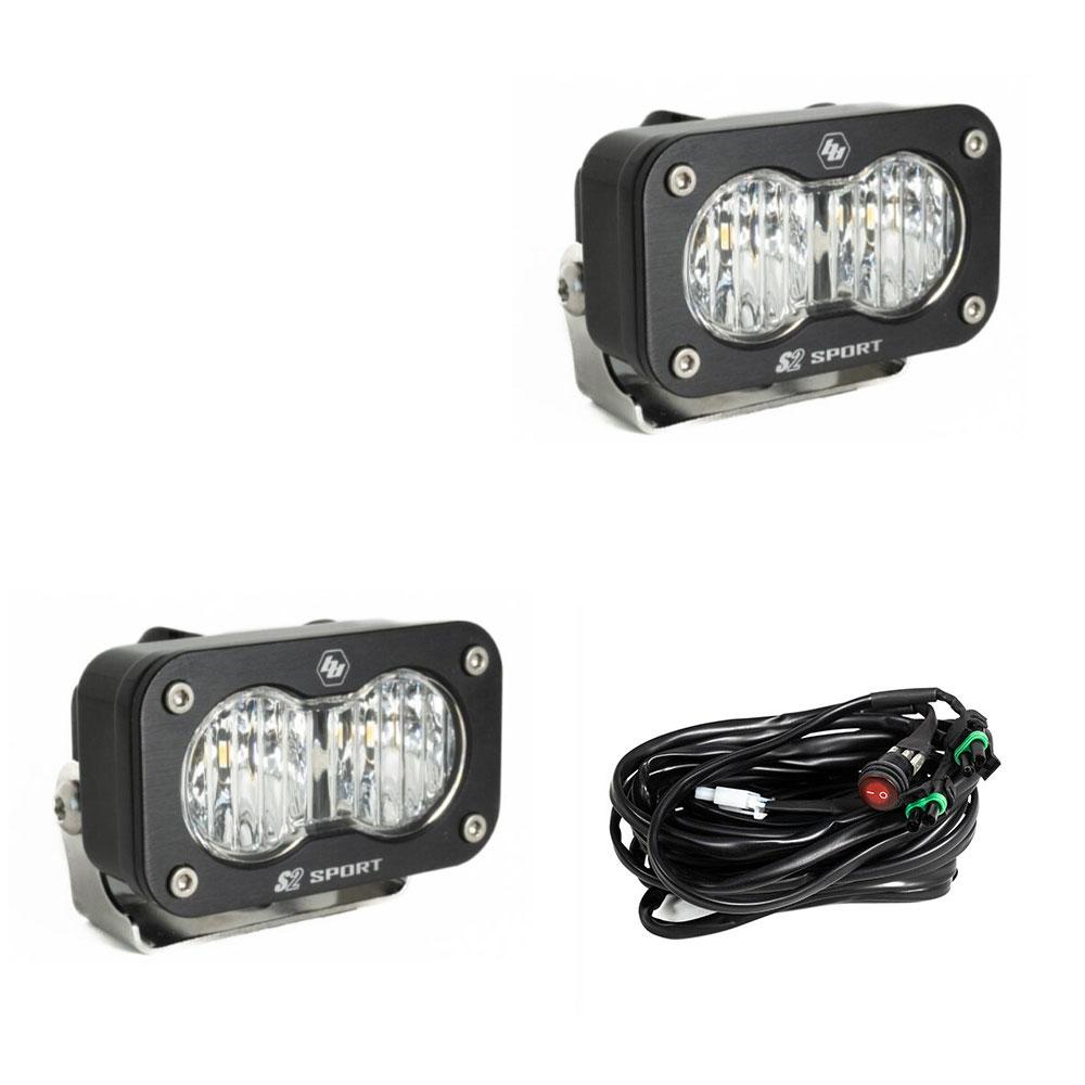 Baja Designs S2 Sport Wide Cornering Pattern Pair LED Work Light - Clear - 547805