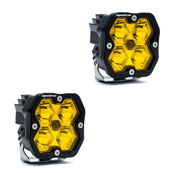 Baja Designs Squadron 2.0 Sport (Pair) LED Spot / No Harness - Baja Amber - 5578112NH