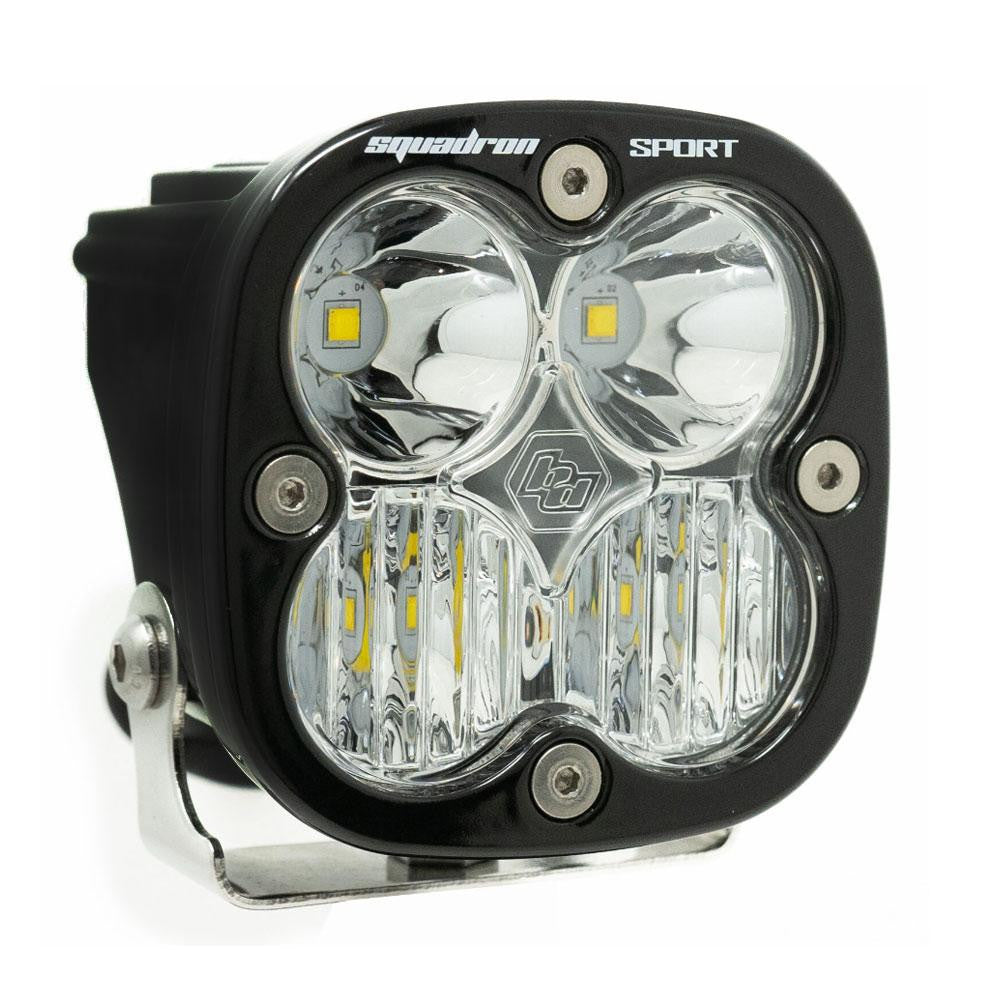 Baja Designs Squadron Sport Driving/Combo Pattern Black LED Light Pod - Clear - 550003