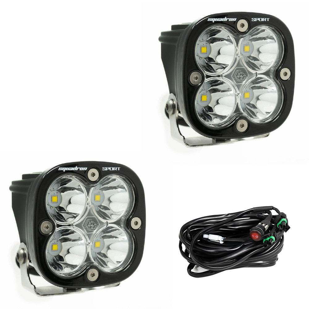 Baja Designs Squadron Sport Spot LED Light Pods - Clear - 557801