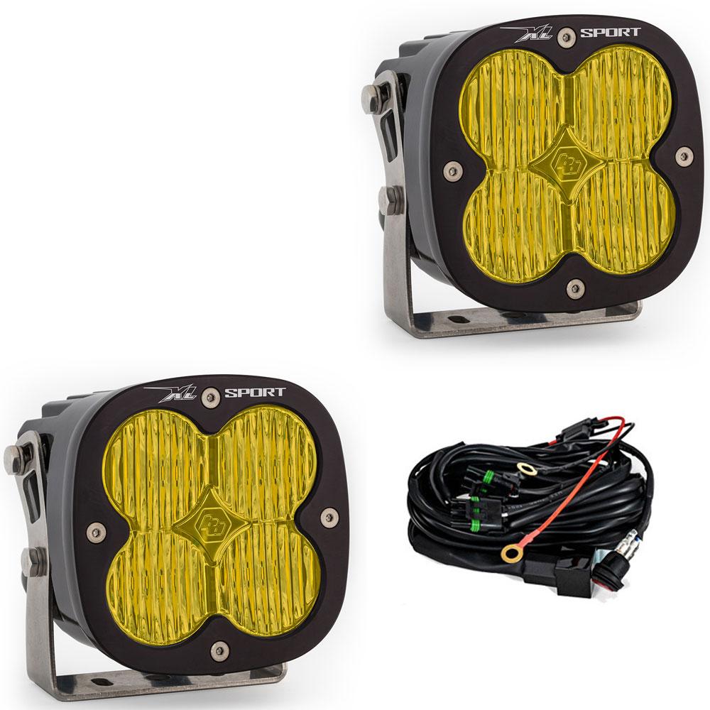 Baja Designs XL Sport Series Wide Cornering Pattern LED Light Pods - Amber - 567815