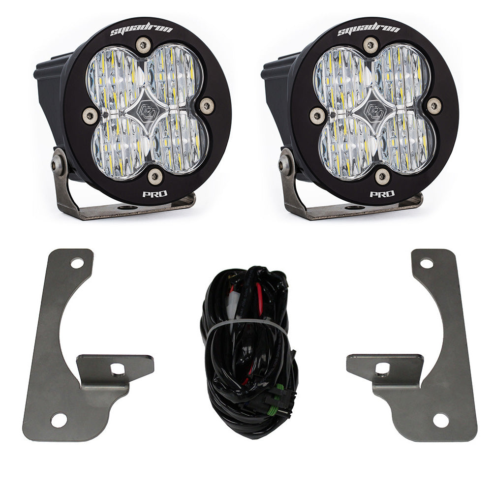 Baja Designs 13-16 Jeep JK Rubicon X/10th Anne/Hard Rock Squadron-R Pro LED Light Kit - 597523