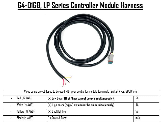 Baja Designs LP Series Controller Module Harness - 640168