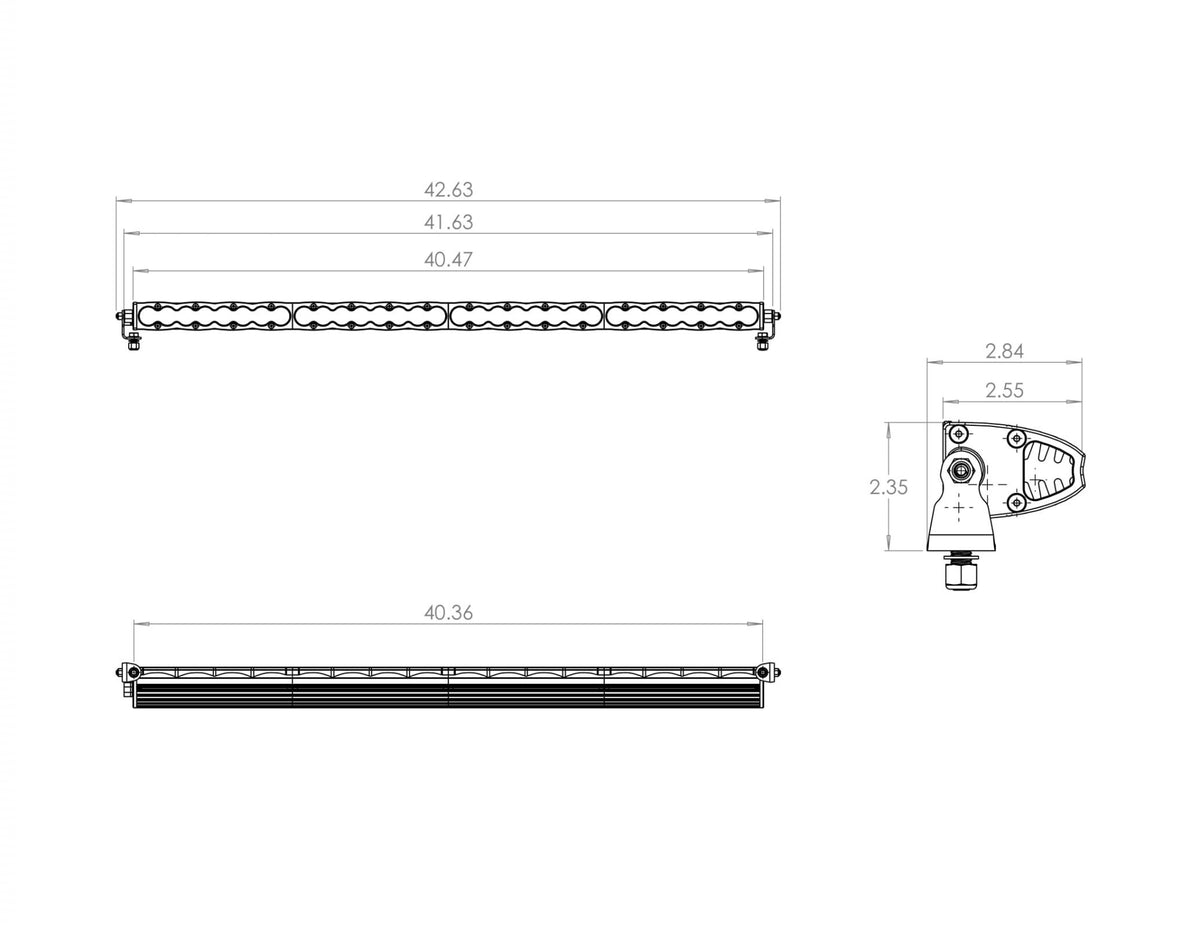 Baja Designs S8 Series Driving Combo Pattern 40in LED Light Bar - Amber - 704013