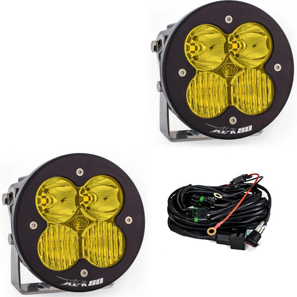 Baja Designs XL R 80 Series Driving Combo Pattern Pair LED Light Pods - Amber - 767813