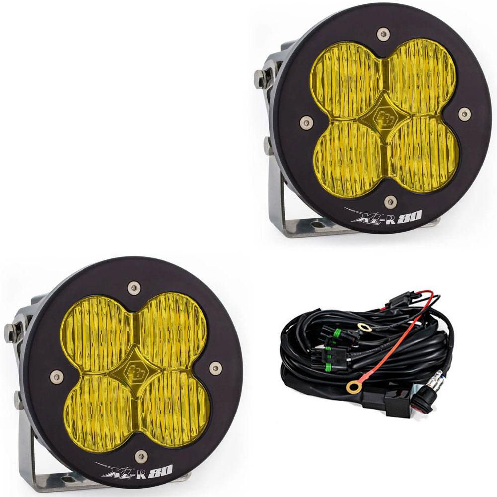 Baja Designs XL R 80 Series Wide Cornering Pattern LED Light Pods - Amber - 767815