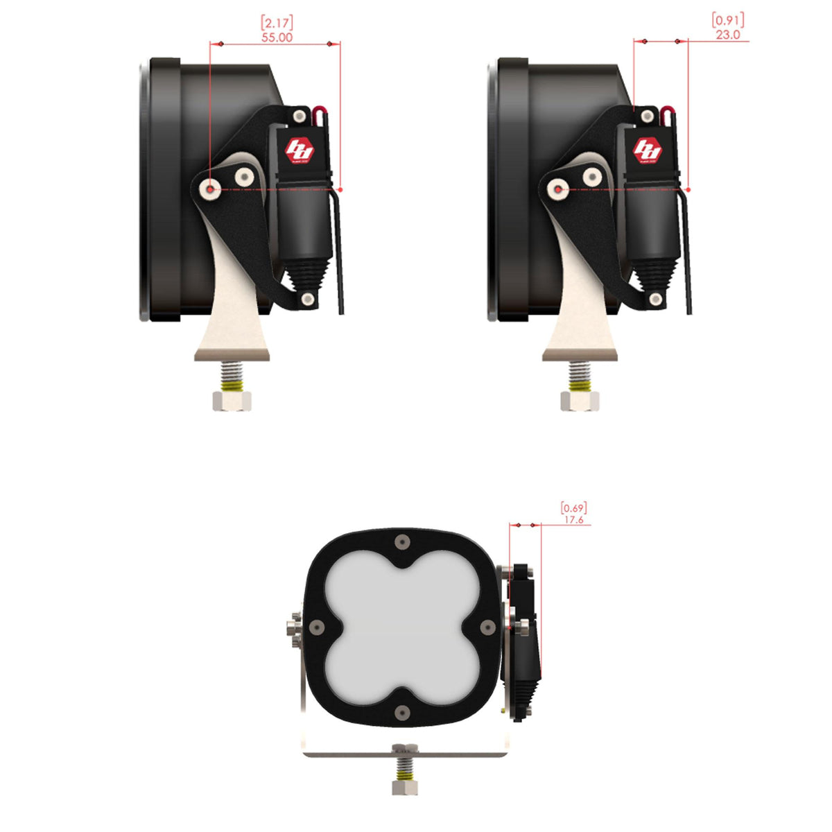 Baja Designs LP4/LP6/LP9 XL-M Reflex Light Actuator Kit - 800001