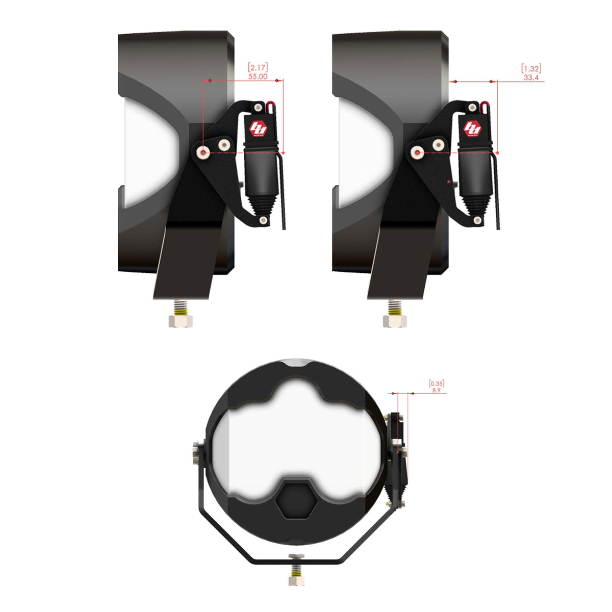 Baja Designs LP4/LP6/LP9 XL-M Reflex Light Actuator Kit - 800001