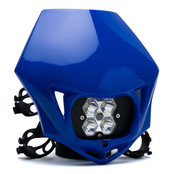 Baja Designs Squadron 2.0 Sport (Spot) - Clear A/C w/MC Race LED Light - Blue - 847000BUAC