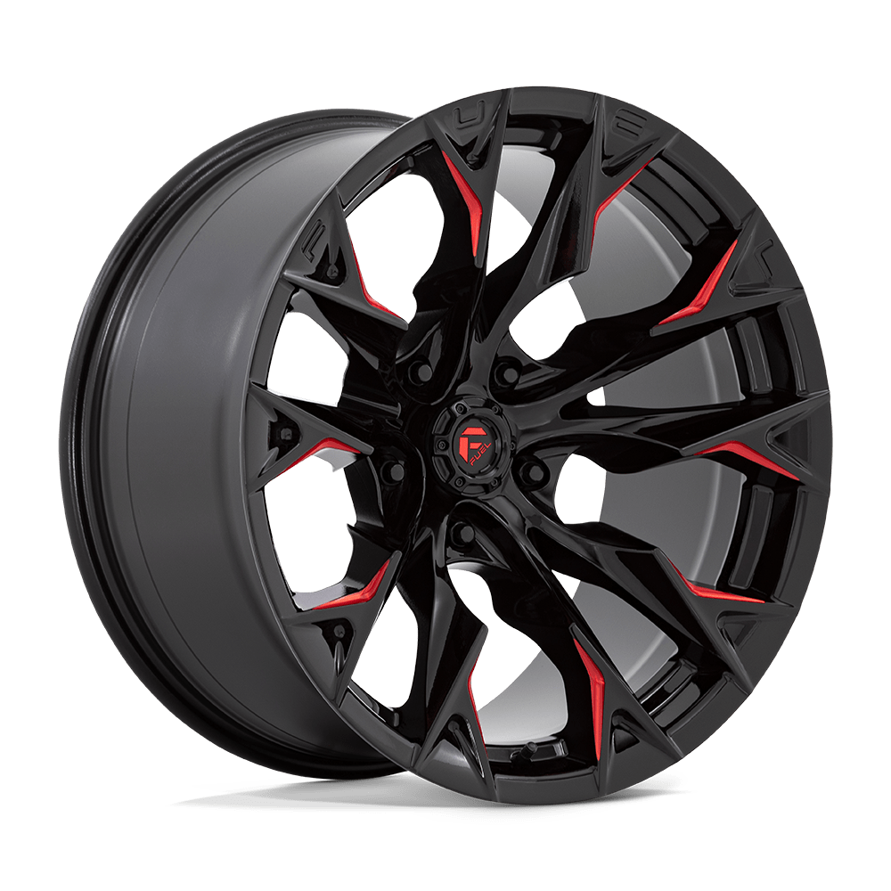 Fuel Off-Road D823 20X10 Gloss Black Milled W/ Candy Red 5x127 -18mm