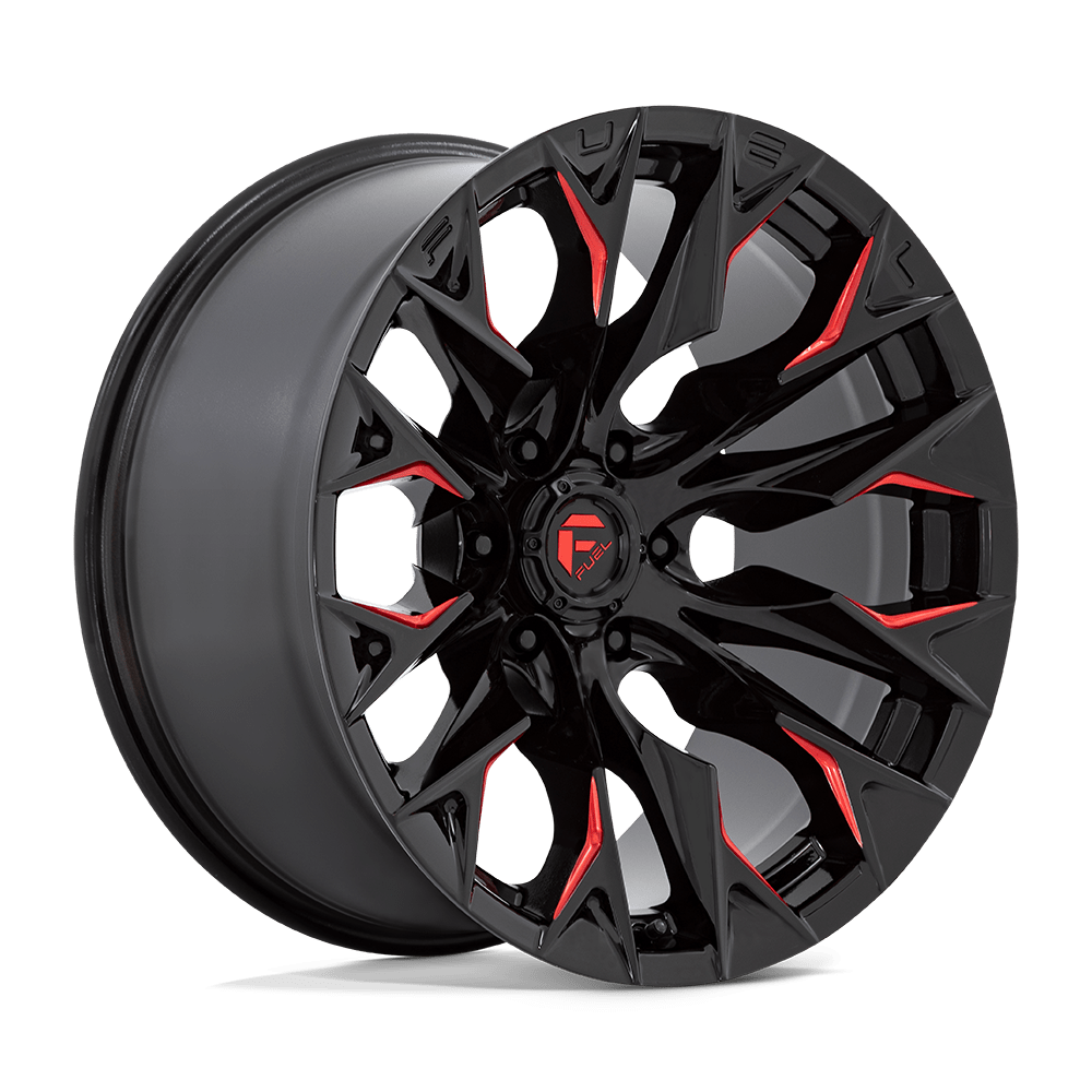 Fuel Off-Road D823 20X10 Gloss Black Milled W/ Candy Red 6x135 -18mm