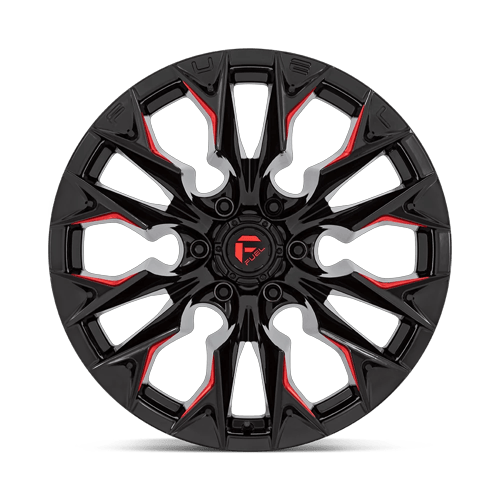 Fuel Off-Road D823 20X10 Gloss Black Milled W/ Candy Red 6x139.7 -18mm