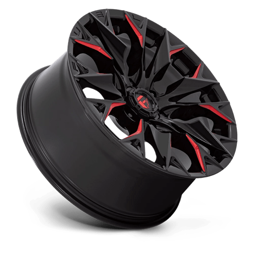 Fuel Off-Road D823 20X9 Gloss Black Milled W/ Candy Red 6x139.7 +20mm