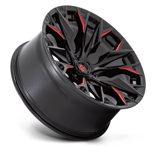 Fuel Off-Road D823 22X10 Gloss Black Milled W/ Candy Red 6x135 -18mm