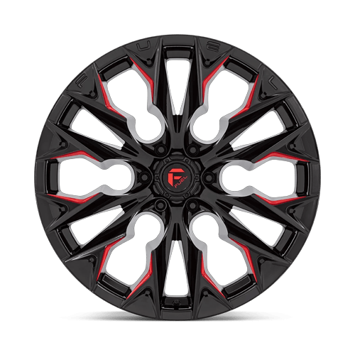 Fuel Off-Road D823 22X10 Gloss Black Milled W/ Candy Red 6x139.7 -18mm