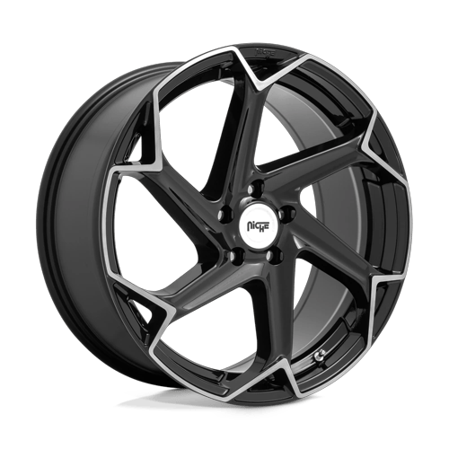 Niche 1PC M255 Flash 20X10.5 5X112 +40MM Gloss Black Brushed
