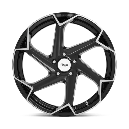 Niche 1PC M255 Flash 20X10.5 5X112 +40MM Gloss Black Brushed