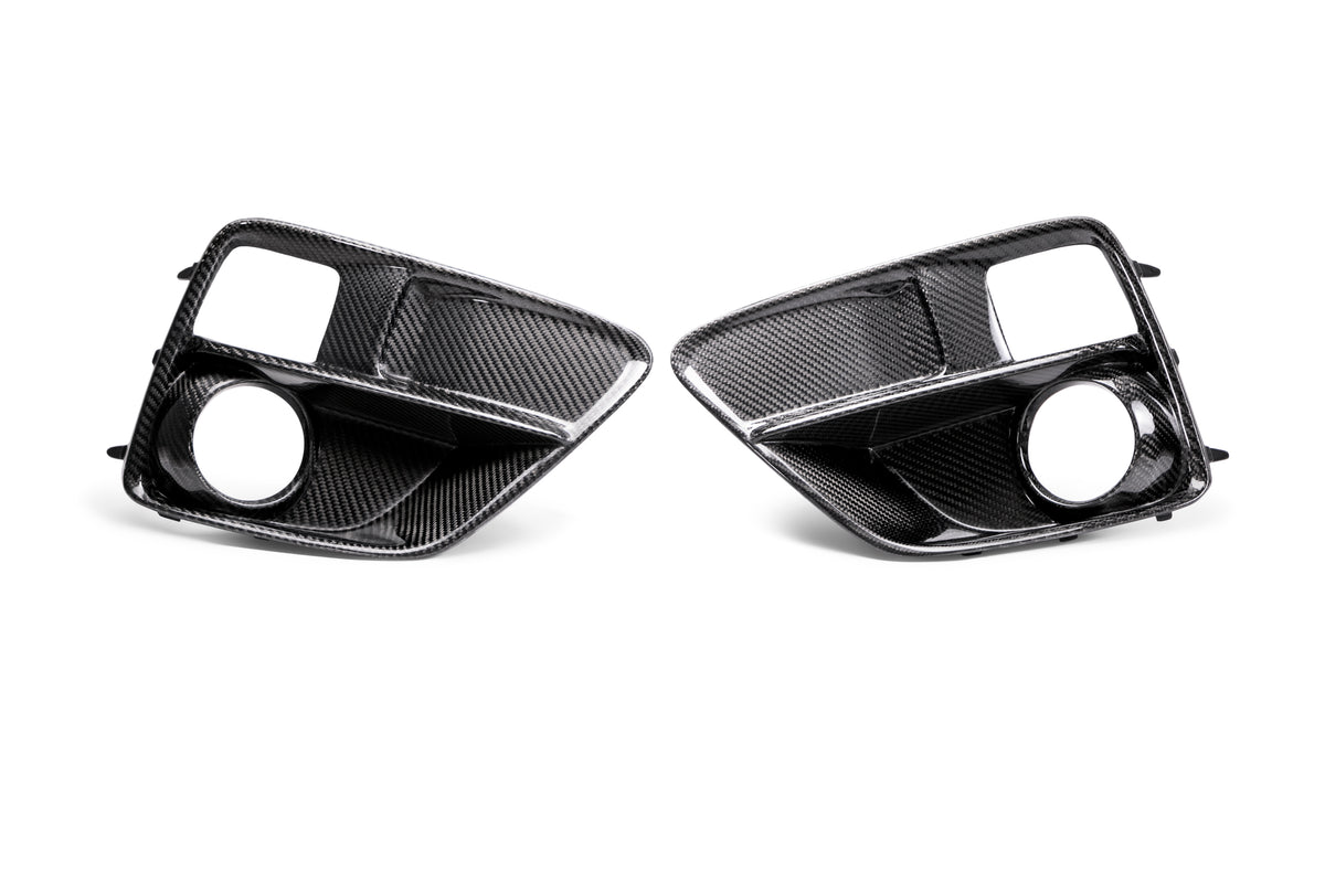 Seibon 15-17 Subaru Impreza WRX/STi Carbon Fiber Fog Light Surrounds (pair) - FLS15SBIMP