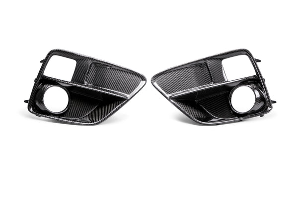 Seibon 15-17 Subaru Impreza WRX/STi Carbon Fiber Fog Light Surrounds (pair) - FLS15SBIMP