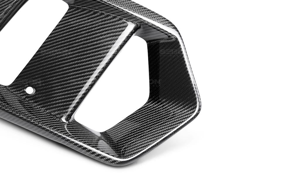 Seibon 16-18 Ford Focus RS Carbon Fiber Fog Light Surrounds - FLS16FDFO