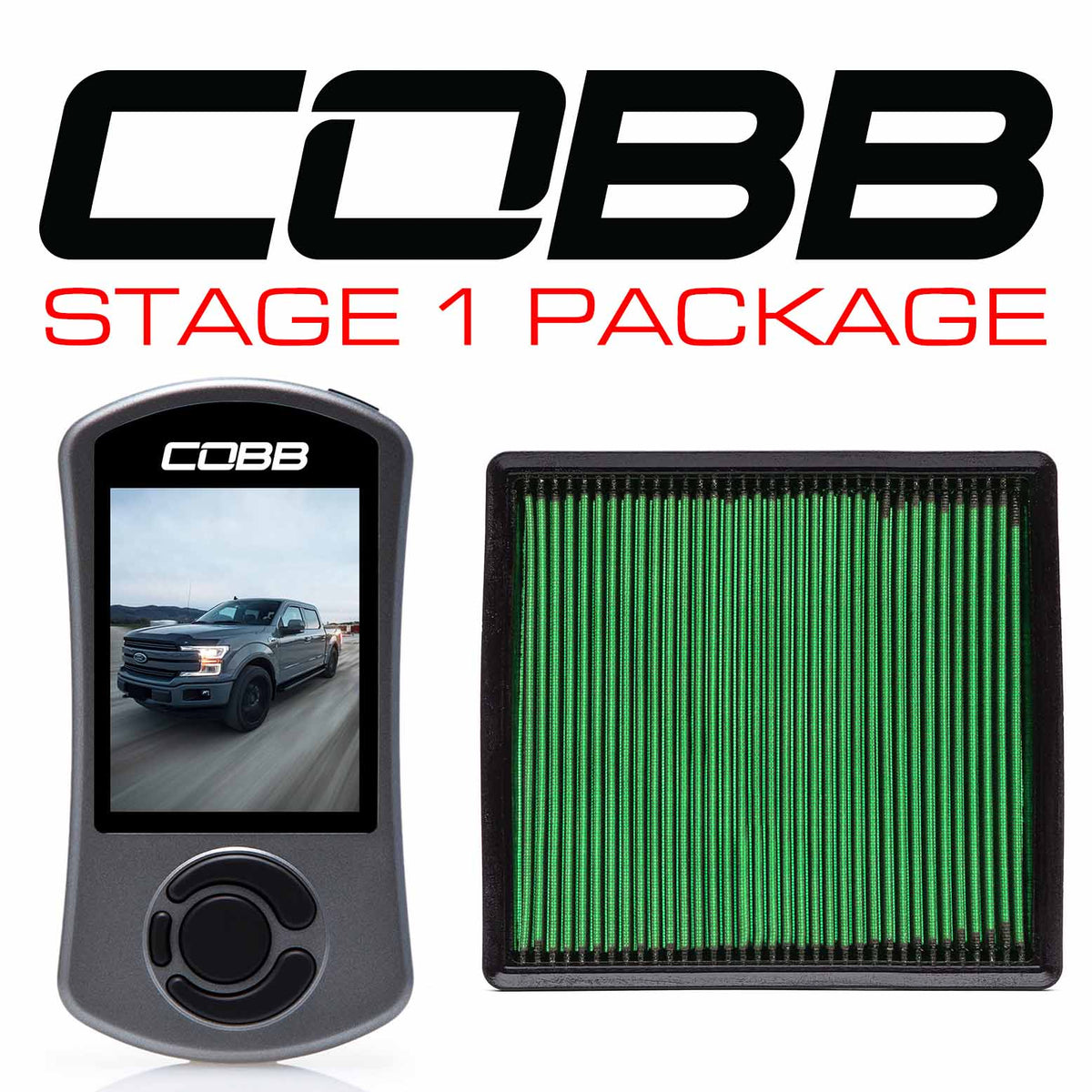 Cobb 17-19 Ford F-150 EcoBoost 3.5L Stage 1 Power Package w/TCM - FOR0060010-TCM