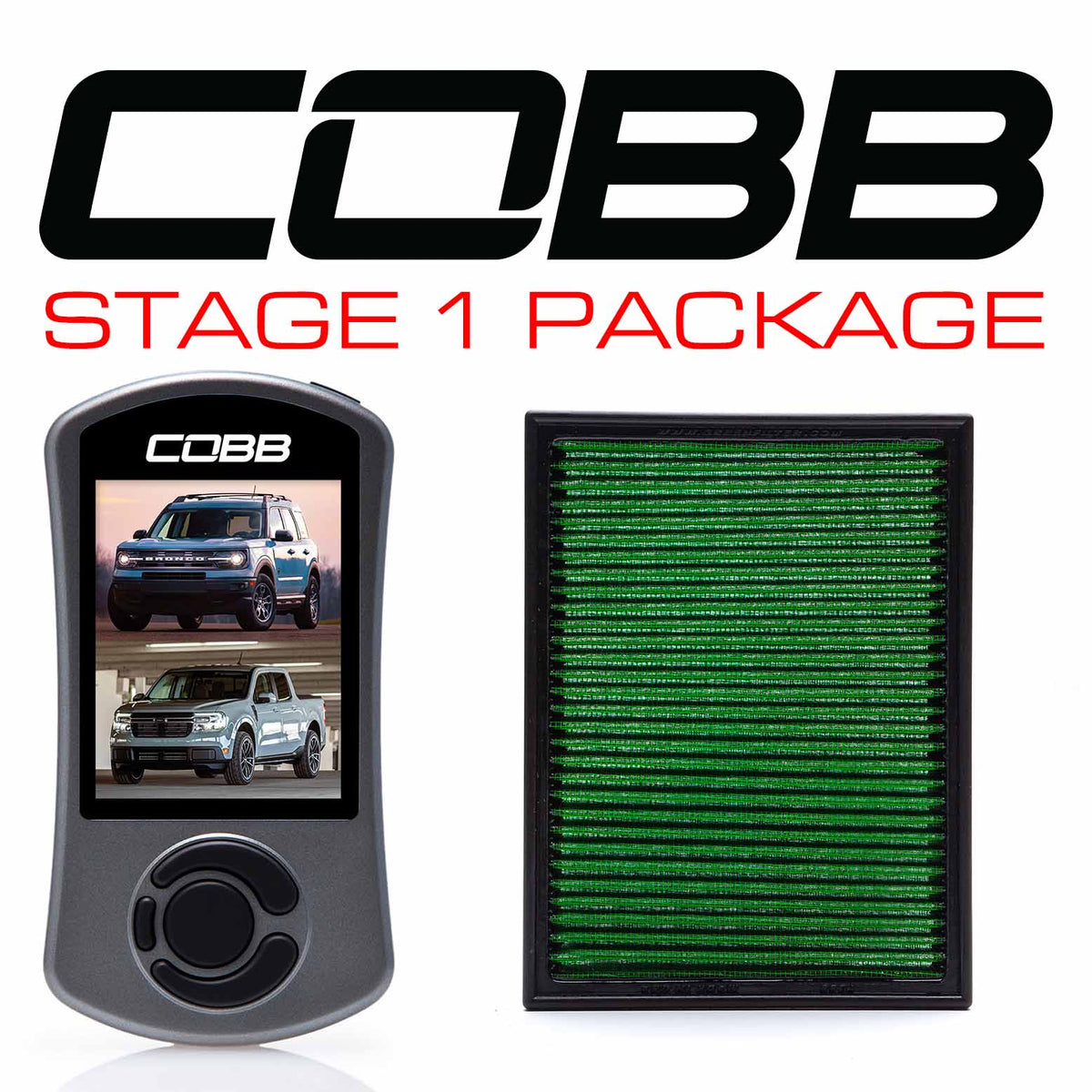 Cobb 21-22 Ford Bronco Sport Badlands / 22-23 Maverick (Incl. 2023 Tremor) EcoBoost Stg 1 Power Pkg - FOR0090010