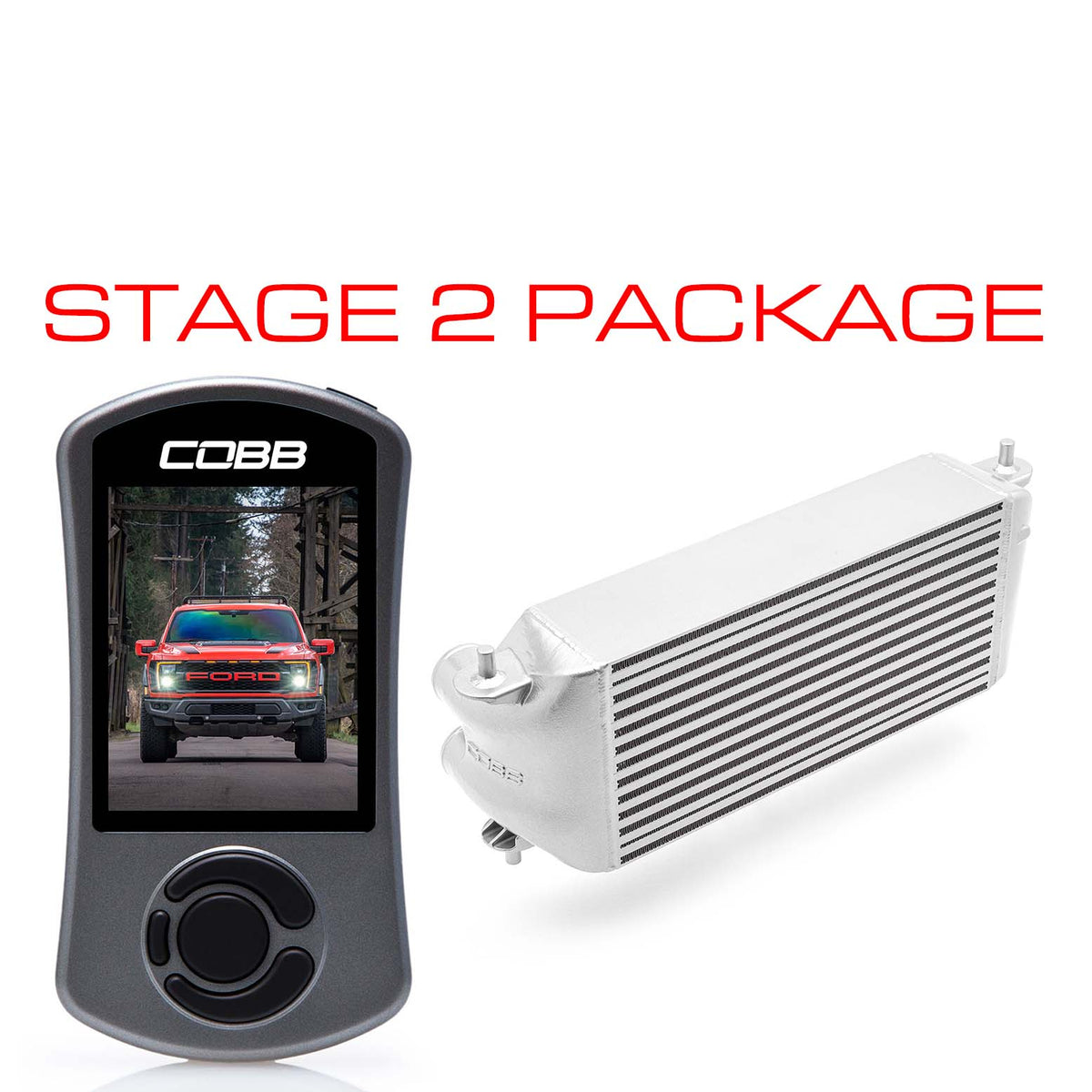 Cobb 21-22 Ford F-150 Raptor Stg 2 Power Pkg - Silver (DROPSHIP ONLY- REQ. SENDING ECU TO COBB) - FOR0100S20SL-NI