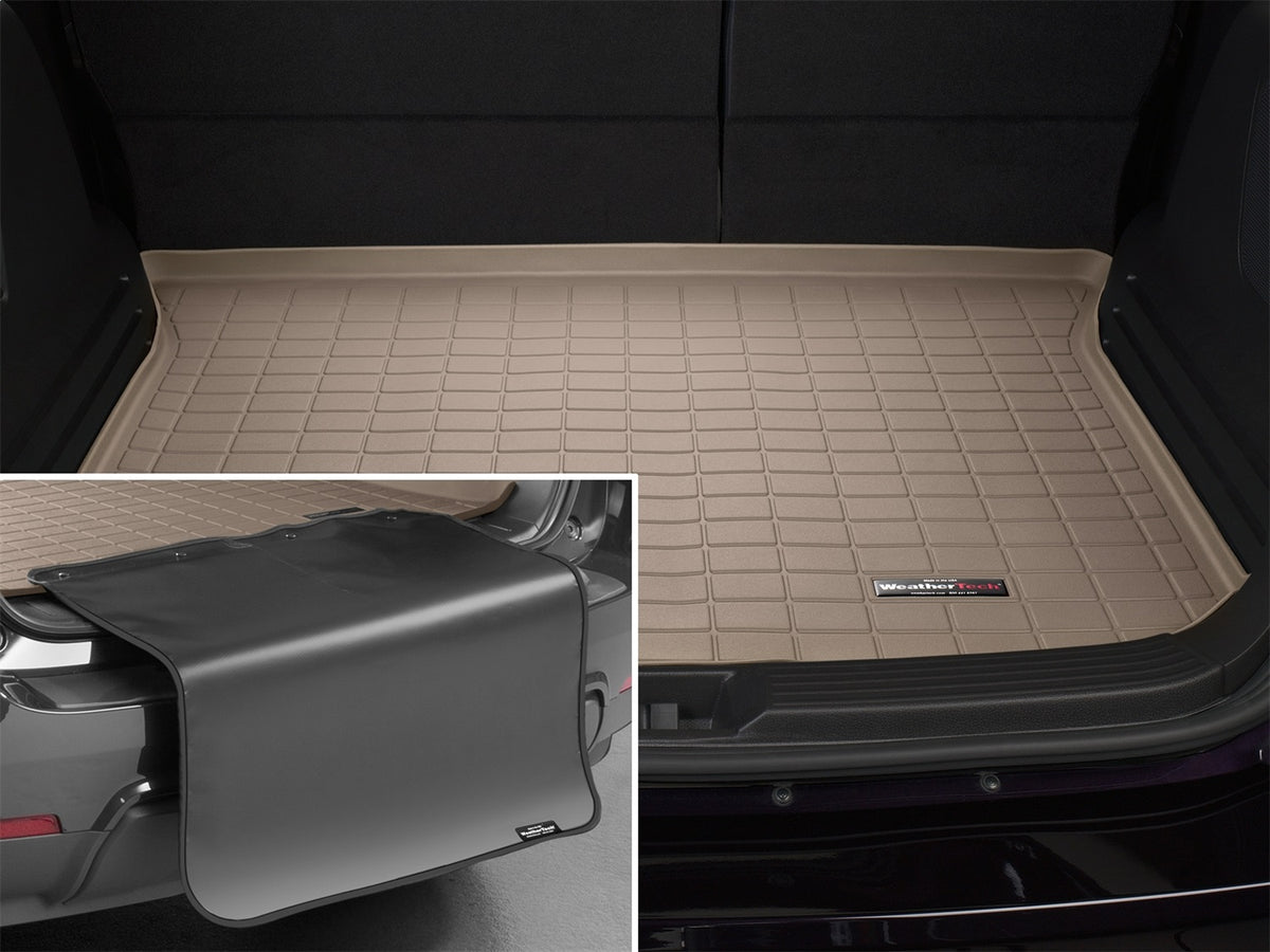 Weathertech - Cargo Liner w/Bumper Protector - Tan Behind 2nd Row Seating 07-14 Edge / 07-15 MKX - 41325SK