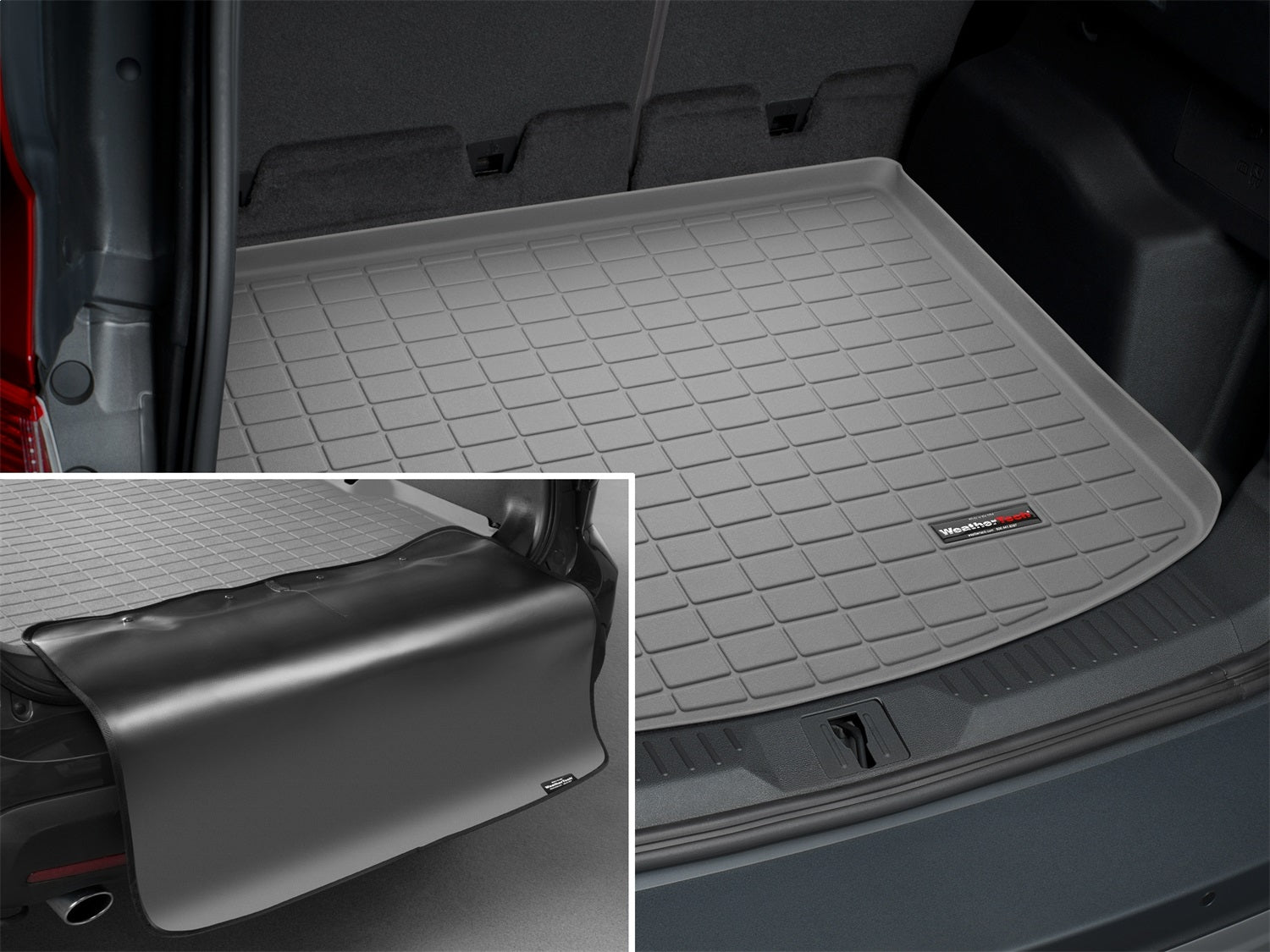 Weathertech - Cargo Liner w/Bumper Protector - Gray Behind 2nd Row Seating 13-19 Ford Escape / 15-19 Lincoln MKC - 42570
