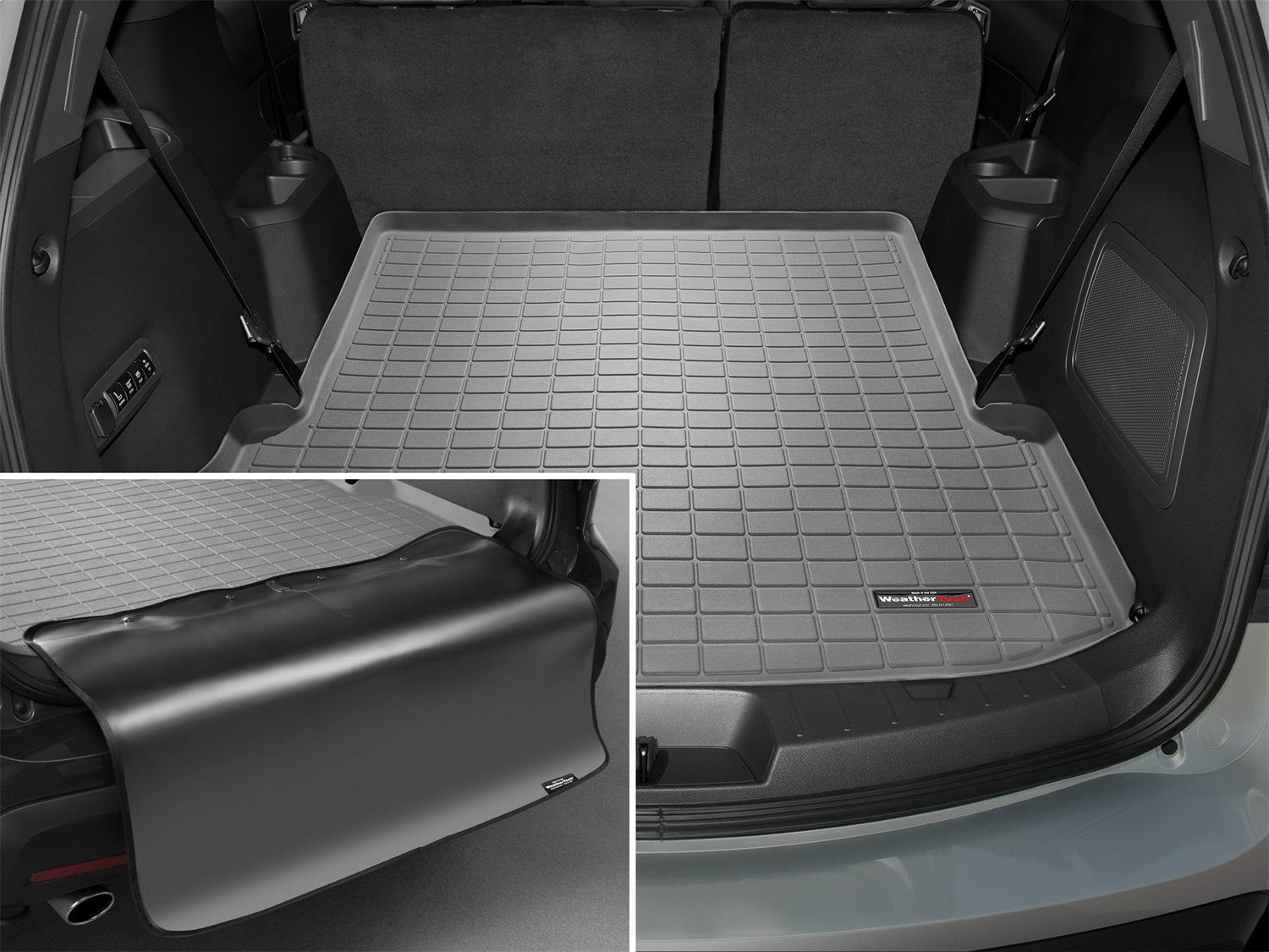Weathertech - Cargo Liner w/Bumper Protector - Gray Behind 2nd Row Seating 11-19 Ford Explorer - 42489SK