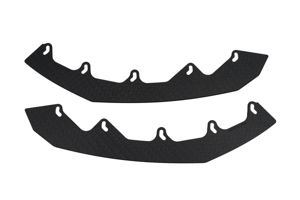 Flow Designs - S3 8V Sedan Pre-Facelift Front Lip Splitter Extensions (Pair) for 2015-2016 Audi S3 - front view