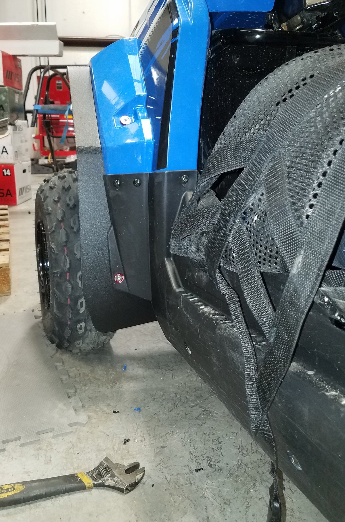 RokBlokz Polaris RZR 170 2014+ Mud Flaps / Fender Extensions, Front & Rear