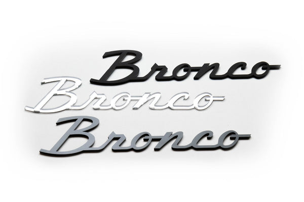 Raptor Racing Gold Series - 21+ Ford Bronco Side Emblems (Pair) for 2021-2026 Ford Bronco - front view