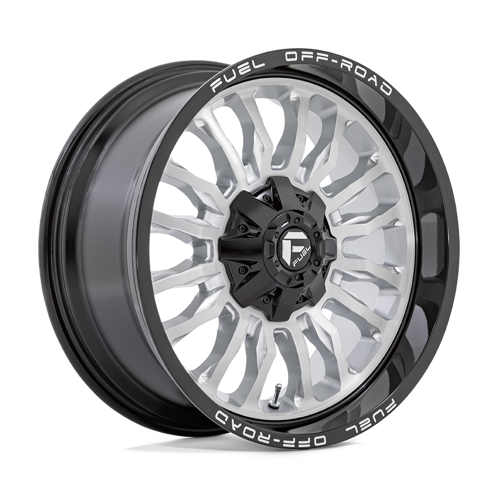 Fuel Off-Road D798 20X10 Silver Brushed Face W/ Milled Black Lip 8x170 -18mm