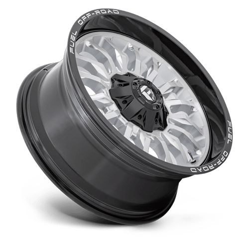 Fuel Off-Road D798 20X9 Silver Brushed Face W/ Milled Black Lip 8x170 +1mm