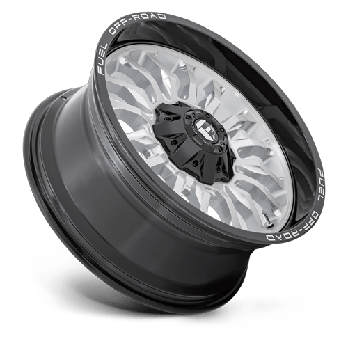 Fuel Off-Road D798 20X9 Silver Brushed Face W/ Milled Black Lip 5x114.3/5.0 +1mm